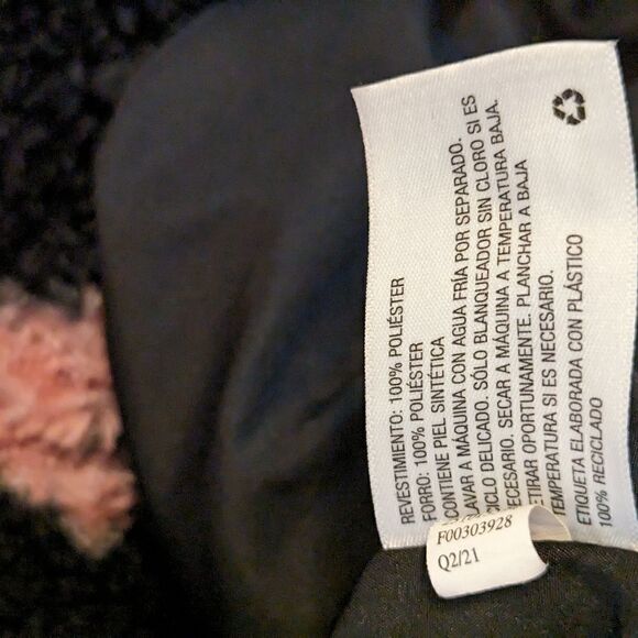 Sandy Liang Black Floral Fleece Fuzzy Pullover - Picture 7 of 7